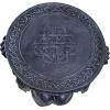 Design Toscano Deaths at Hand Grim Reaper Sculptural Side Table, 20 Inch, Dark Gray Finish
