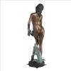 Design Toscano Dione the Divine Greek Water Woman Indoor/Outdoor Garden Statue, Grande, 38 inches tall, Cast Stone Resin, Antique Stone Finish(Heirloom Cast Bronze  Green Bronze Finish)