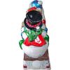 Design Toscano Downhill to the Holidays Illuminated Snowman and Sled Statue