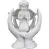Design Toscano Dragons of Corfu Castle Gothic Decor Statue Globe Figurine, 5 Inch, Polyresin and Glass, Silver Chrome(Angel Figurine)