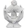 Design Toscano Dragons of Corfu Castle Gothic Decor Statue Globe Figurine, 5 Inch, Polyresin and Glass, Silver Chrome(Angel Figurine)