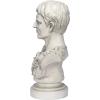 Design Toscano Dragons of Corfu Castle Gothic Decor Statue Globe Figurine, 5 Inch, Polyresin and Glass, Silver Chrome(Bust Large)