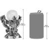 Design Toscano Dragons of Corfu Castle Gothic Decor Statue Globe Figurine, 5 Inch, Polyresin and Glass, Silver Chrome(Old World)