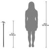 Design Toscano Dragonsthorne Nebula Dragon Gothic Walking Stick Swagger Cane, 38 Inch, Polyresin, Silver and Black(Nebula)