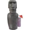 Design Toscano Easter Island Ahu Akivi Moai Monolith Garden Statue, Desktop, 9 Inch, Cast Stone Resin, Grey Stone(16 in)