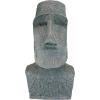 Design Toscano Easter Island Ahu Akivi Moai Monolith Garden Statue, Desktop, 9 Inch, Cast Stone Resin, Grey Stone(24 in)