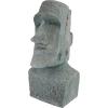 Design Toscano Easter Island Ahu Akivi Moai Monolith Garden Statue, Desktop, 9 Inch, Cast Stone Resin, Grey Stone(24 in)