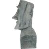 Design Toscano Easter Island Ahu Akivi Moai Monolith Garden Statue, Desktop, 9 Inch, Cast Stone Resin, Grey Stone(24 in)