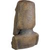 Design Toscano Easter Island Ahu Akivi Moai Monolith Garden Statue, Desktop, 9 Inch, Cast Stone Resin, Grey Stone(32 in)
