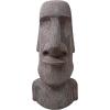 Design Toscano Easter Island Ahu Akivi Moai Monolith Garden Statue, Desktop, 9 Inch, Cast Stone Resin, Grey Stone(72 in)