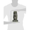 Design Toscano Easter Island Ahu Akivi Moai Monolith Garden Statue, Desktop, 9 Inch, Cast Stone Resin, Grey Stone(9 in)