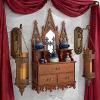 Design Toscano Eggs of The Tsar Wall Curio Display Cabinet, 18 Inch, Gold(Claremont Manor)