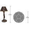Design Toscano Egyptian Diety Isis Table Lamp Light Fixture Statue, Set of Two, 9 inches wide, 17 inches tall, Black & Gold Finish(Set of 2)