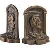 Design Toscano Elephant Bookends Statue, 7 Inch, Set of Two, Faux Bronze,QM2859800(Abraham Lincoln)