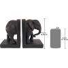 Design Toscano Elephant Bookends Statue, 7 Inch, Set of Two, Faux Bronze,QM2859800(Elephant)