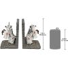 Design Toscano Elephant Bookends Statue, 7 Inch, Set of Two, Faux Bronze,QM2859800(Knights of the Realm)