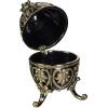 Design Toscano FH21487 Alexander Palace Collection: Polotsk Romanov Style Collectible Enameled Egg, 4 Inch, Pewter, Red and Gold(Nevsky)