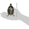 Design Toscano FH21487 Alexander Palace Collection: Polotsk Romanov Style Collectible Enameled Egg, 4 Inch, Pewter, Red and Gold(Nevsky)