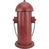 Design Toscano Fire Hydrant Statue Puppy Pee Post and Pet Storage Container, Indoor/Outdoor, Medium 18 Inch Tall, Metal, Rustic Red Paint(Fire Hydrant)