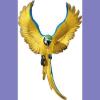 Design Toscano Flapping Macaw Bird Tropical Decor Wall Sculpture, 16 Inch, Polyresin, Full Color(16″L x 10″W)