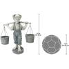 Design Toscano Flowers for Felicity Little Girl Garden Statue with Basket Planters, Medium, 25 Inches Tall, Cast Stone Resin, Two Tone Stone Finish