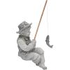 Design Toscano Frederic the Little Fisherman of Avignon Boy Fishing Garden Statue, 15 Inch Tall, Cast Stone Resin, Two Tone Stone Finish(Frederic the Little Fisherman)