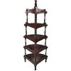Design Toscano GR253 Five Tier Edwardian Corner Shelf,Walnut