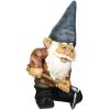 Design Toscano Garden Gnome Statue – Digger The Gnome – Outdoor Garden Gnomes – Funny Lawn Gnome Statues(Bulldoze the Dirty Hoe)