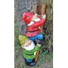 Design Toscano Garden Gnome Statue – Digger The Gnome – Outdoor Garden Gnomes – Funny Lawn Gnome Statues(Up the Ladder)