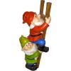 Design Toscano Garden Gnome Statue – Digger The Gnome – Outdoor Garden Gnomes – Funny Lawn Gnome Statues(Up the Ladder)