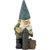 Design Toscano Garden Gnome Statue – Digger The Gnome – Outdoor Garden Gnomes – Funny Lawn Gnome Statues(Water Pump Pete)