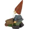 Design Toscano Garden Gnome Statue – Digger The Gnome – Outdoor Garden Gnomes – Funny Lawn Gnome Statues(Wheel Barrel Willie)