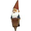 Design Toscano Garden Gnome Statue – Digger The Gnome – Outdoor Garden Gnomes – Funny Lawn Gnome Statues(Wheel Barrel Willie)
