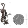 Design Toscano Gaston the Gothic Gargoyle Climber Wall Mount Hanging Statue, Large, 16 Inches Tall, Cast Stone Resin, Gothic Stone(Double Trouble Hanging Gargoyle)