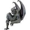 Design Toscano Gaston the Gothic Gargoyle Climber Wall Mount Hanging Statue, Large, 16 Inches Tall, Cast Stone Resin, Gothic Stone(Old Studley Castle Gargoyle Sitter Statue)