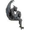 Design Toscano Gaston the Gothic Gargoyle Climber Wall Mount Hanging Statue, Large, 16 Inches Tall, Cast Stone Resin, Gothic Stone(Old Studley Castle Gargoyle Sitter Statue)