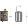 Design Toscano Gothic Sanctuary Side Table Cabinet, grey