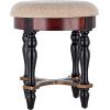 Design Toscano Grand Duchess Vanity Stool, 17 Inch, Walnut(Set of 2)