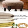 Design Toscano Grand Duchess Vanity Stool, 17 Inch, Walnut(Single)