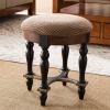 Design Toscano Grand Duchess Vanity Stool, 17 Inch, Walnut(Single)