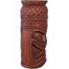 Design Toscano Grand Tiki Face Kanaloa Teeth Indoor/Outdoor Side Table Statue, Patio, Bar, Den, 20 inch tall, Cast Stone Resin, Woodtone Finish(Faux Woodtone Finish)