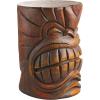 Design Toscano Grand Tiki Face Kanaloa Teeth Indoor/Outdoor Side Table Statue, Patio, Bar, Den, 20 inch tall, Cast Stone Resin, Woodtone Finish(Handcast Polyresin  Woodtone Finish)