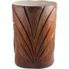 Design Toscano Grand Tiki Face Kanaloa Teeth Indoor/Outdoor Side Table Statue, Patio, Bar, Den, 20 inch tall, Cast Stone Resin, Woodtone Finish(Handcast Polyresin  Woodtone Finish)