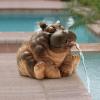 Design Toscano Hanna, the Hippo Spitter Piped Statue(Hanna The Hippo)