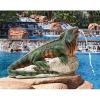 Design Toscano Hanna, the Hippo Spitter Piped Statue(Ike The Iguana)