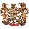 Design Toscano Heraldic Royal Lions Coat of Arms Wall Sculpture, 30 Inch, Full Color