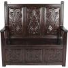 Design Toscano Historic Monk’s Storage Wood Entryway Bench
