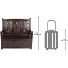 Design Toscano Historic Monk’s Storage Wood Entryway Bench