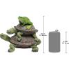 Design Toscano In Good Company Frog and Turtles Garden Animal Statue, 11 Inch Long, 8 Inch Tall, Cast Stone Resin, Full Color Finish