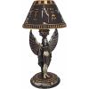 Design Toscano Isis Diety Egyptian Decor Accent Sculptural Desk Table Lamp, 9 inches wide, 17 inches tall, Cast Stone Resin, Black & Gold Finish